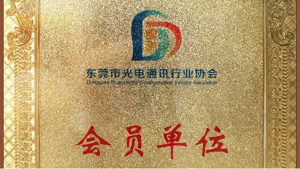 星座娱乐科技荣获东莞市通讯行业协会会员单位